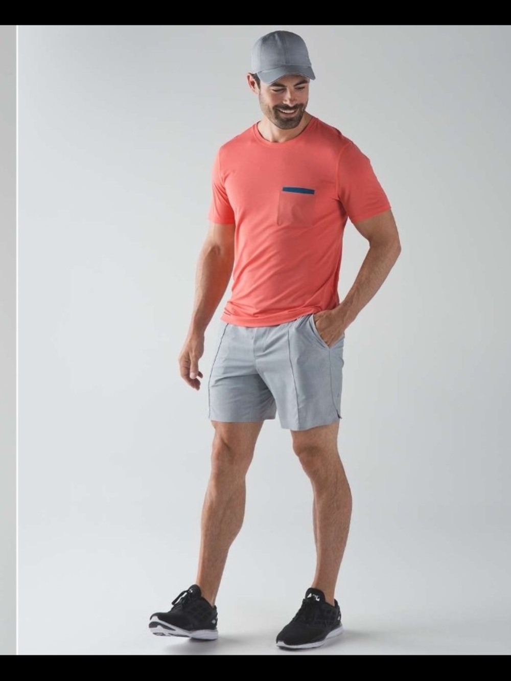 Men's Light Gray Active Shorts - Performance Everyday